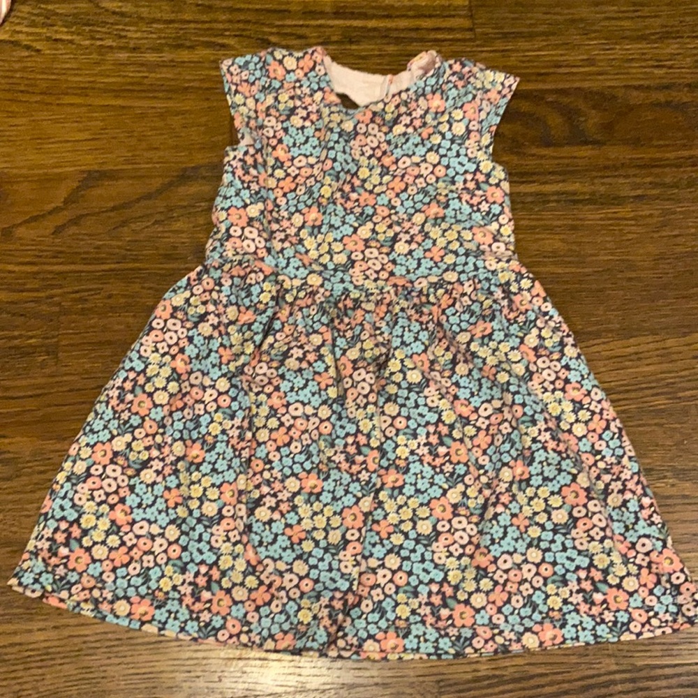 3T floral dress with back opening